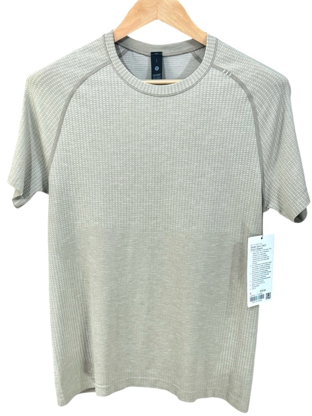 NWT Lululemon Metal Vent Tech Short Sleeve 2.0 S Light Ivory Sheer Oak